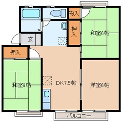 ベルパーク荒井１番館の物件間取画像